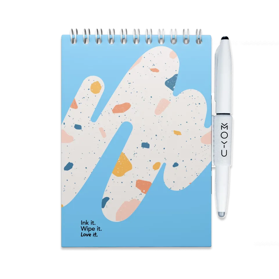 moyu-erasable-notebooks-bloc-effa-able-a6-rocky-ice-bleu image 1