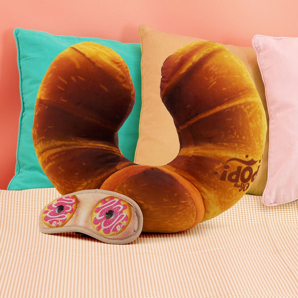 oh-my-pop-croissant-coussin-de-cou-masque-orange image 6