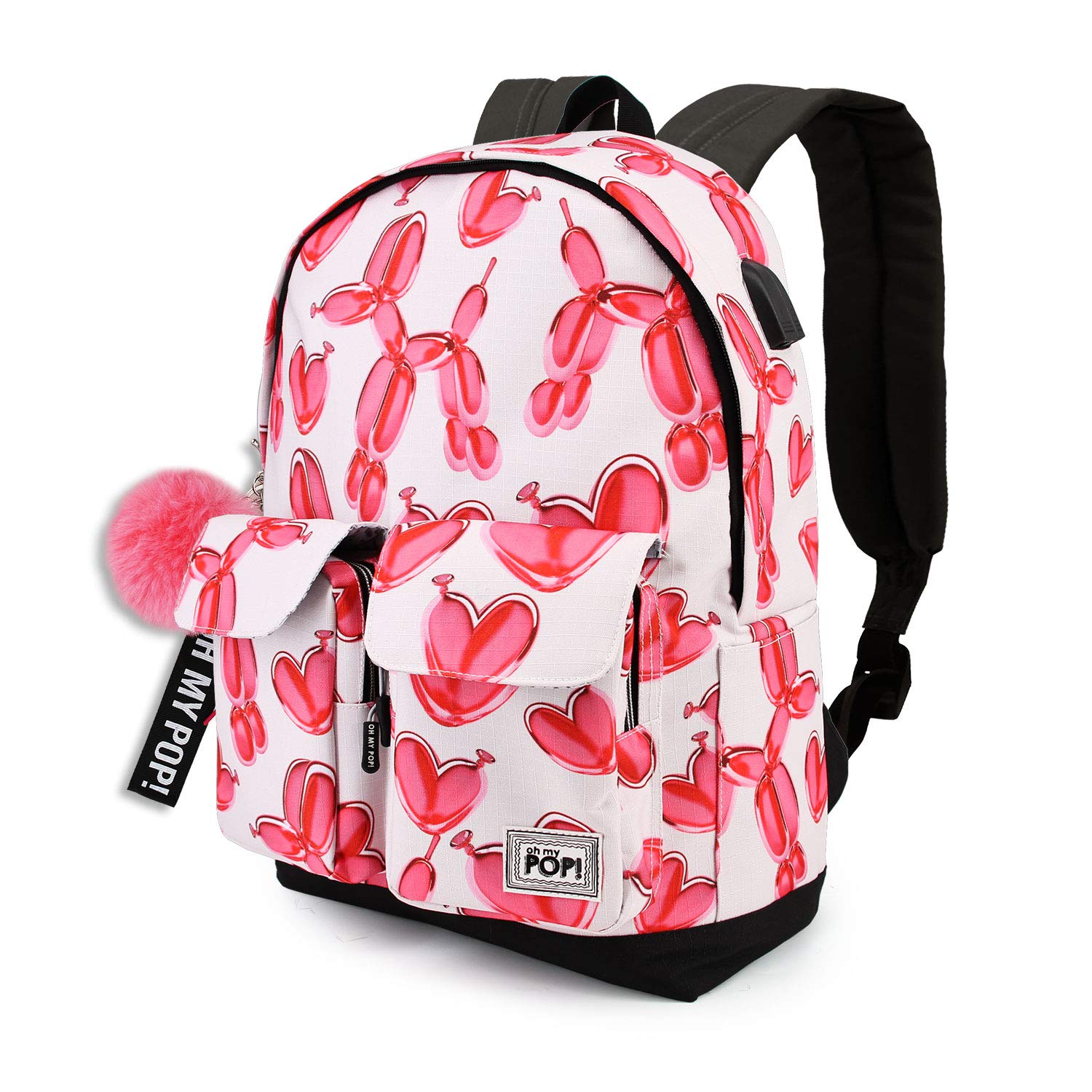 oh-my-pop-globoniche-sac-dos-hs-twist-usb-44-cm image 1