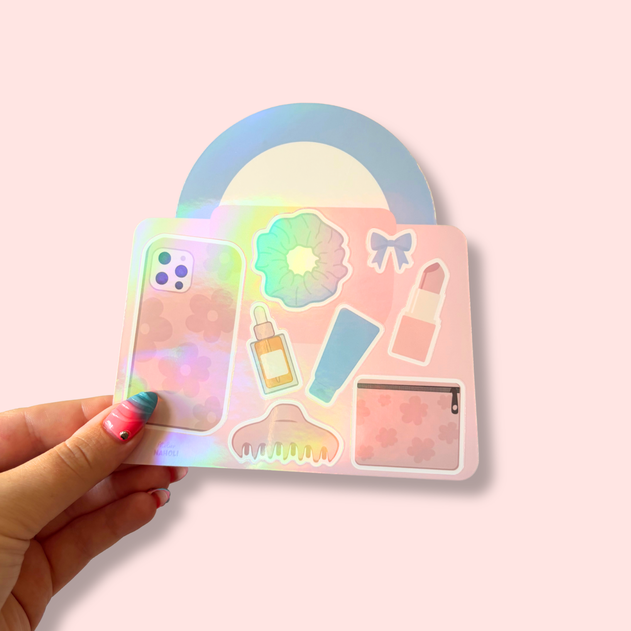 atelier-naholi-sac-main-lifestyle-planche-stickers-holo-a6 image 2