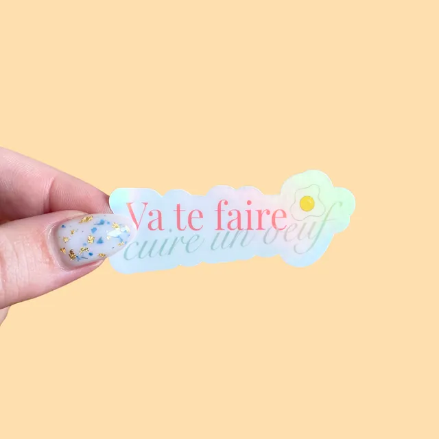 atelier-naholi-va-te-faire-cuire-un-uf-sticker-holographique image 1