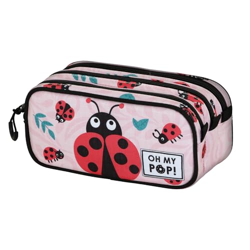 oh-my-pop-ladybug-trick-fan-2-2-trousse-rose-ripstop image 4