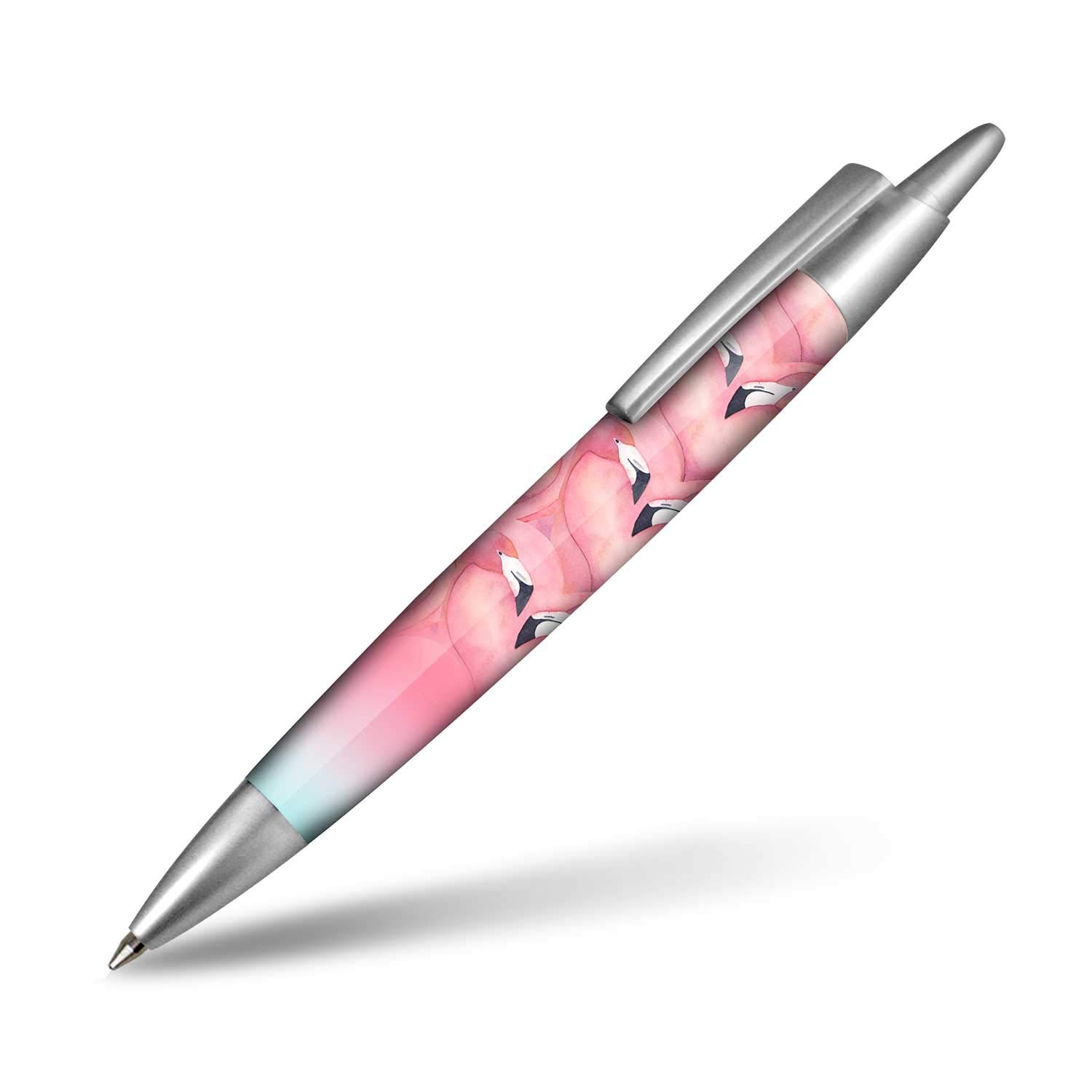 oh-my-pop-flaming-stylo-bille-r-tractable-rose image 1