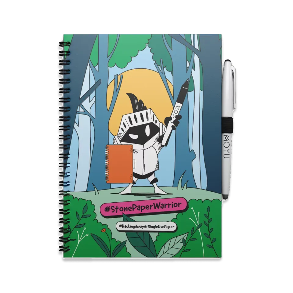 moyu-erasable-notebooks-a5-stone-paper-warrior-carnet-effa-able image 1