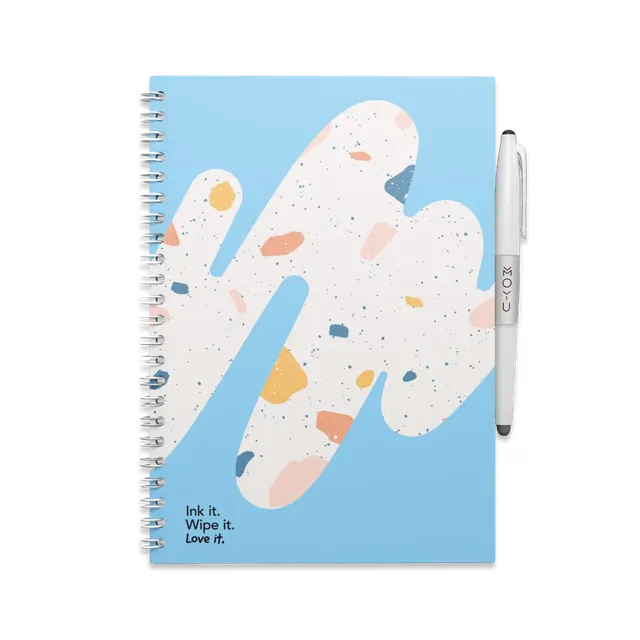 moyu-erasable-notebooks-a5-carnet-effa-able-rocky-ice-bleu-recyclable image 1