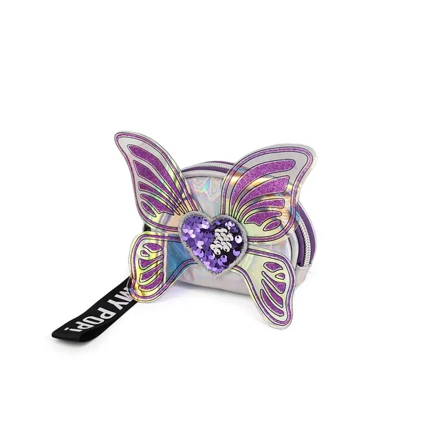 oh-my-pop-ailes-porte-monnaie-ovale-argent image 1