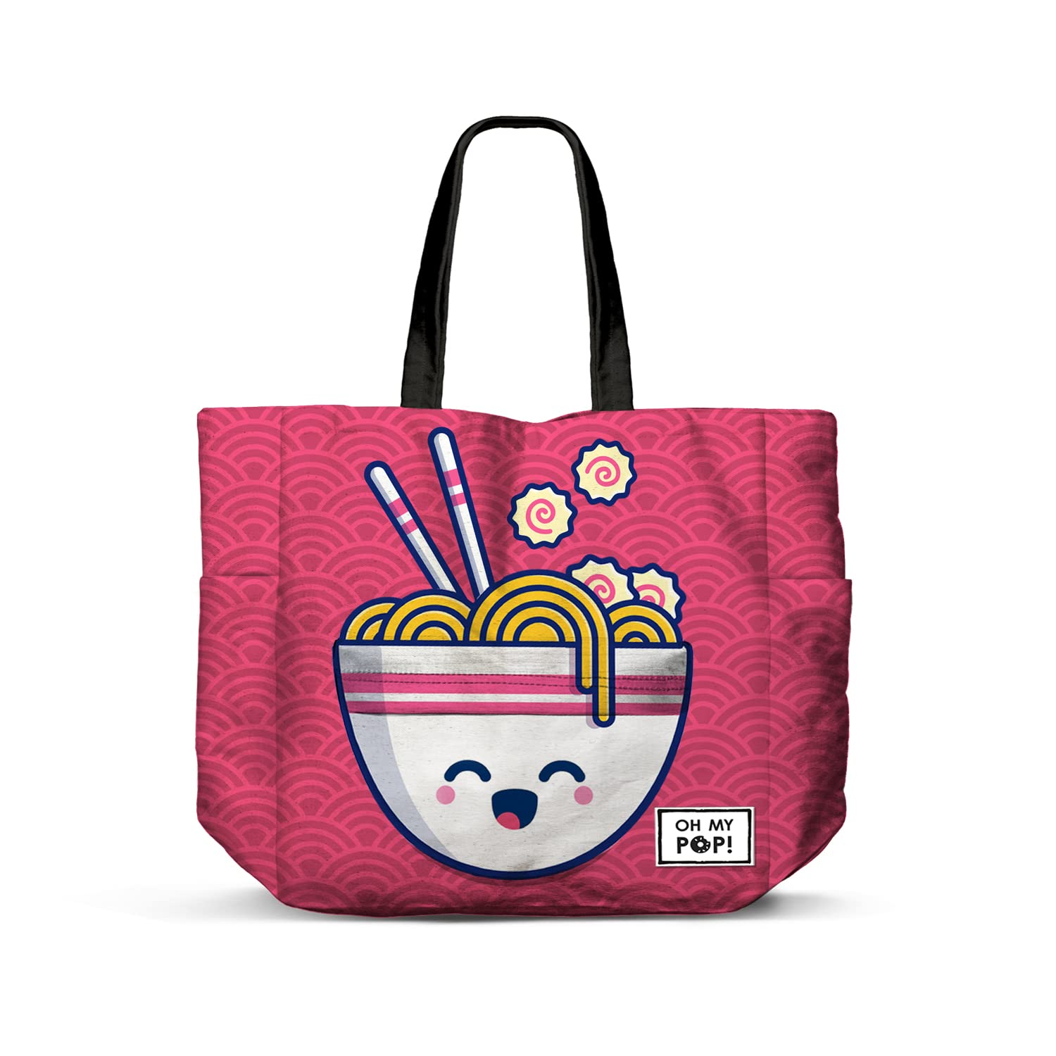 oh-my-pop-yaki-fan-horizontal-sac-shopping-rose image 1