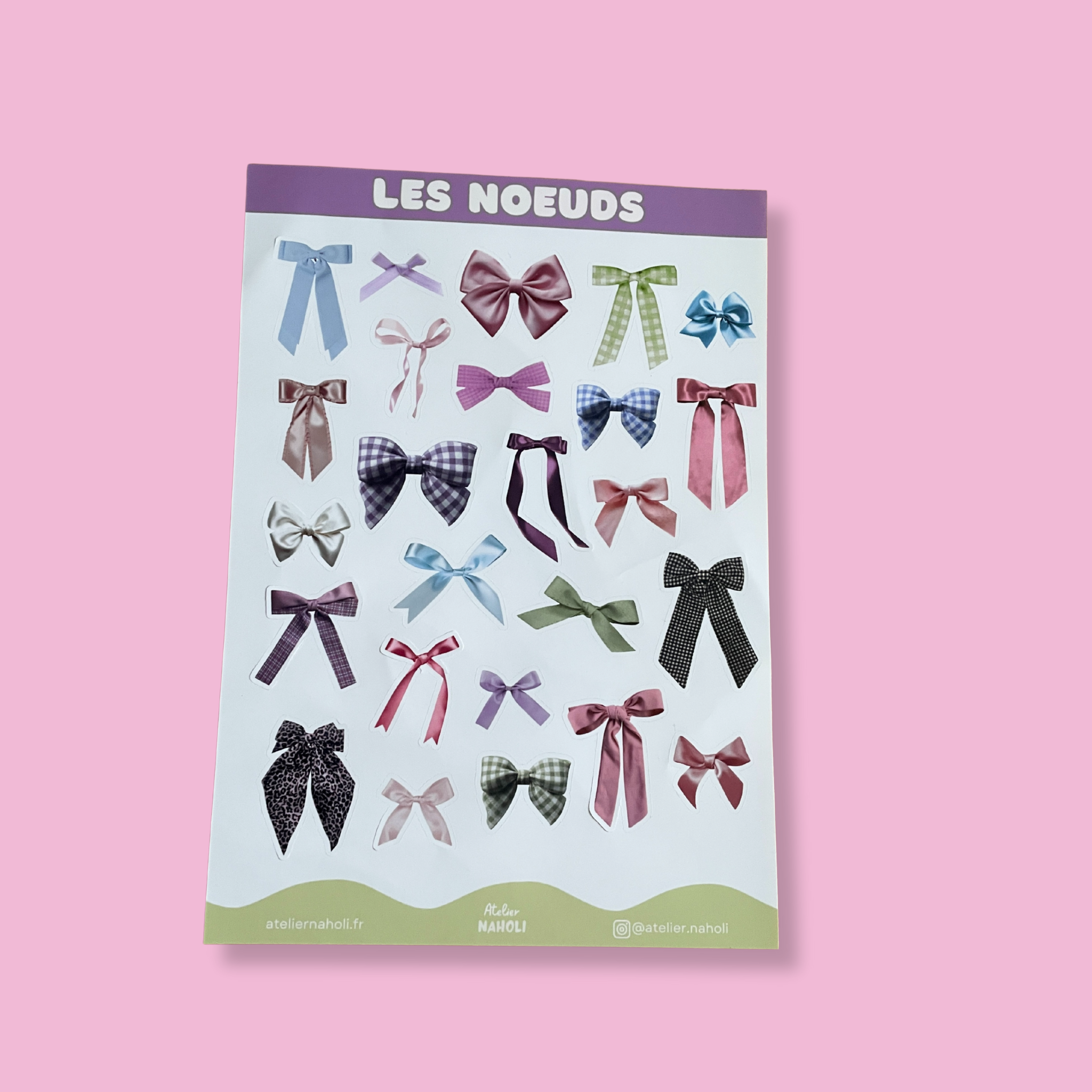 atelier-naholi-planche-de-stickers-les-noeuds-a5-25-autocollants image 1