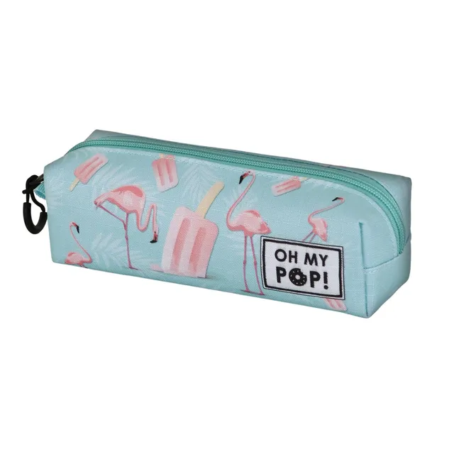 oh-my-pop-ice-flamingo-fan-2-2-trousse-carr-e-turquoise image 1