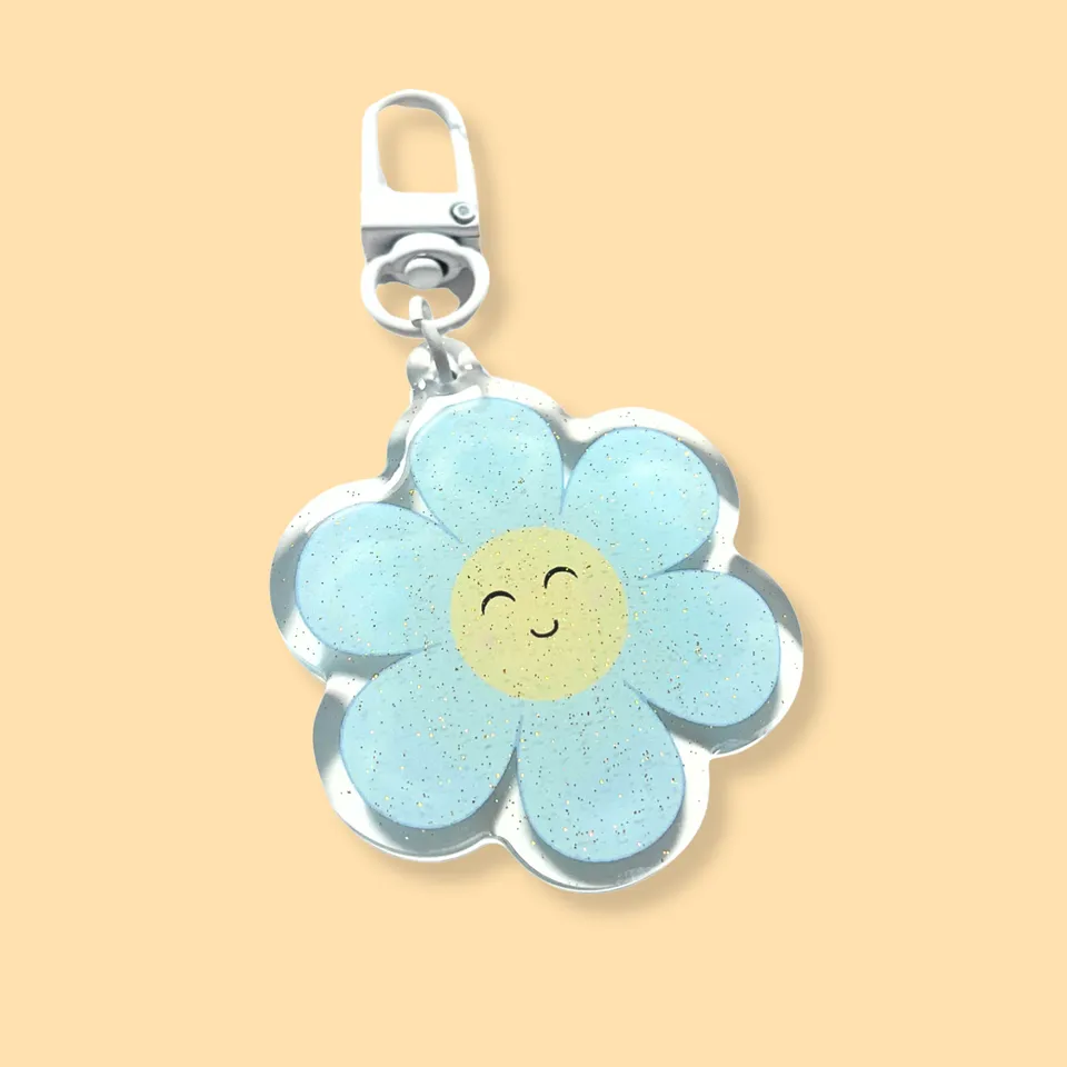 atelier-naholi-porte-cl-marguerite-daisy-acrylique-bleu-5-cm image 1