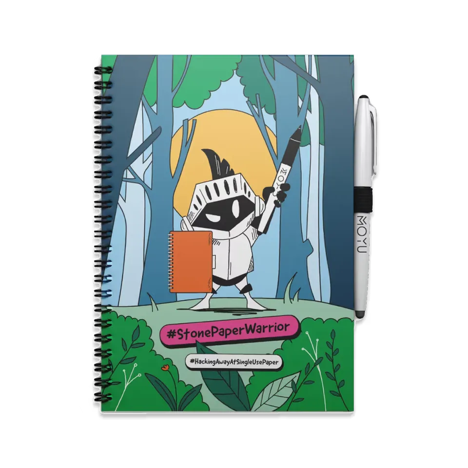 moyu-stone-paper-warrior-carnet-effa-able-a5-papier-pierre image 1