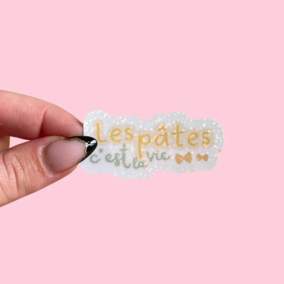 atelier-naholi-stickers-l-unit-les-p-tes-c-est-la-vie-scintillant image 1