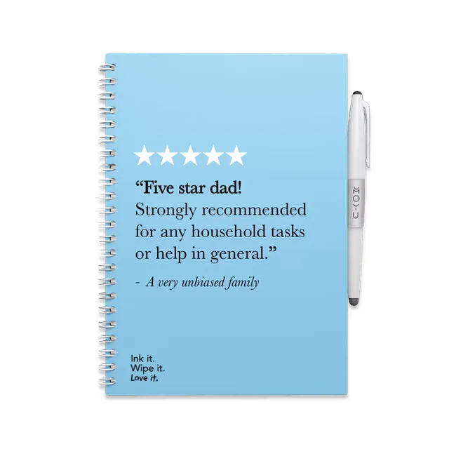 moyu-erasable-notebooks-father-s-day-carnet-effa-able-a5-papa image 1
