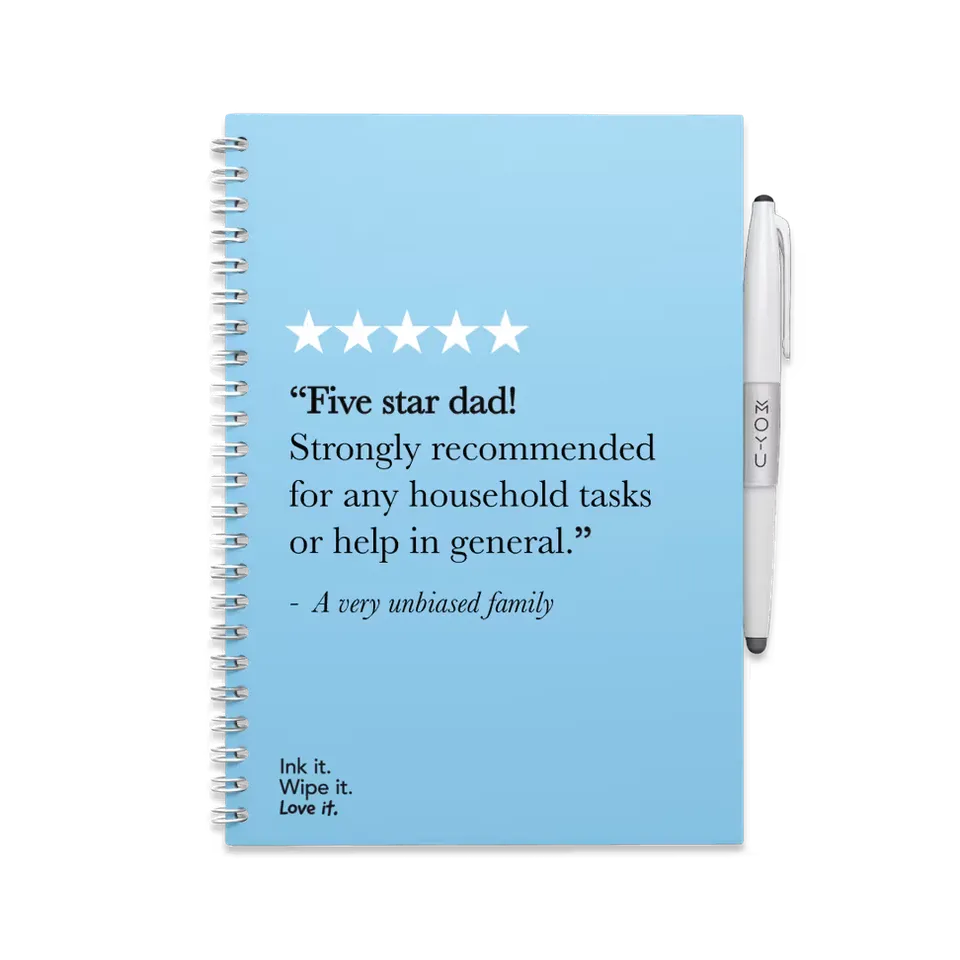 moyu-erasable-notebooks-father-s-day-carnet-effa-able-a5-papa image 1