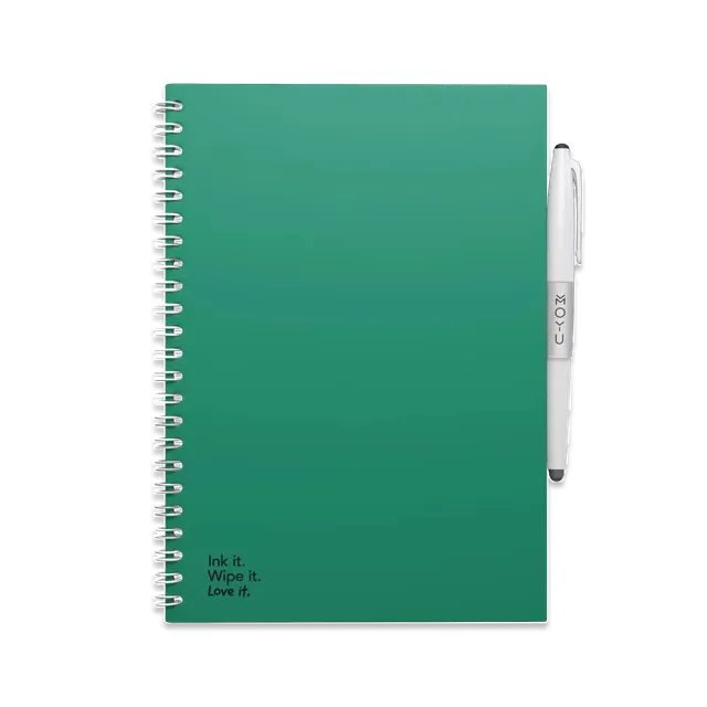 moyu-erasable-notebook-a5-carnet-effa-able-forest-green image 1
