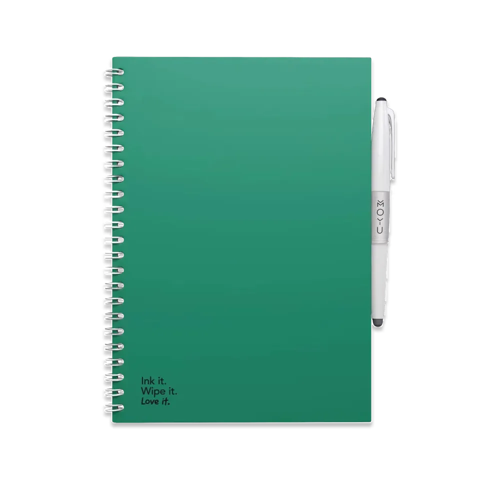 moyu-erasable-notebook-a5-carnet-effa-able-forest-green image 1