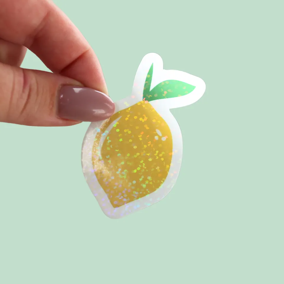 atelier-naholi-stickers-citron-holographique-5-8-cm image 1