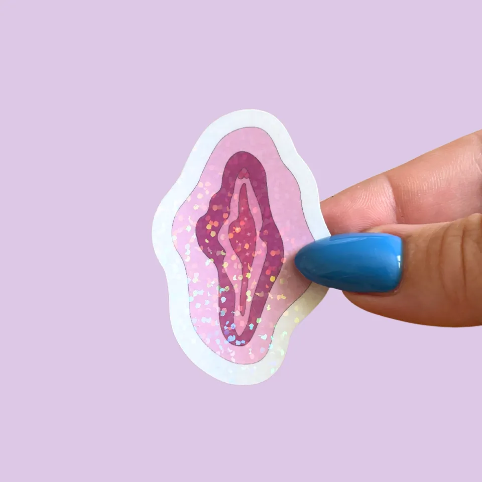 atelier-naholi-stickers-vulva-toil-holographique-5-5-cm image 1