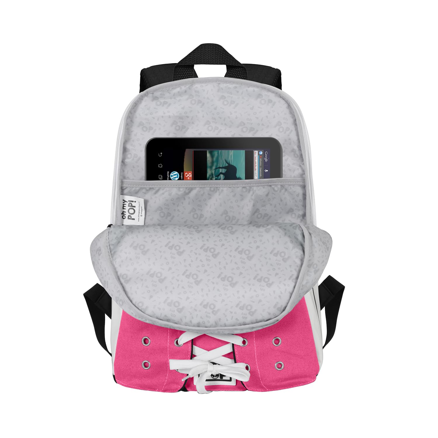 oh-my-pop-sneakers-sac-dos-fuchsia-20-l-scolaire image 4
