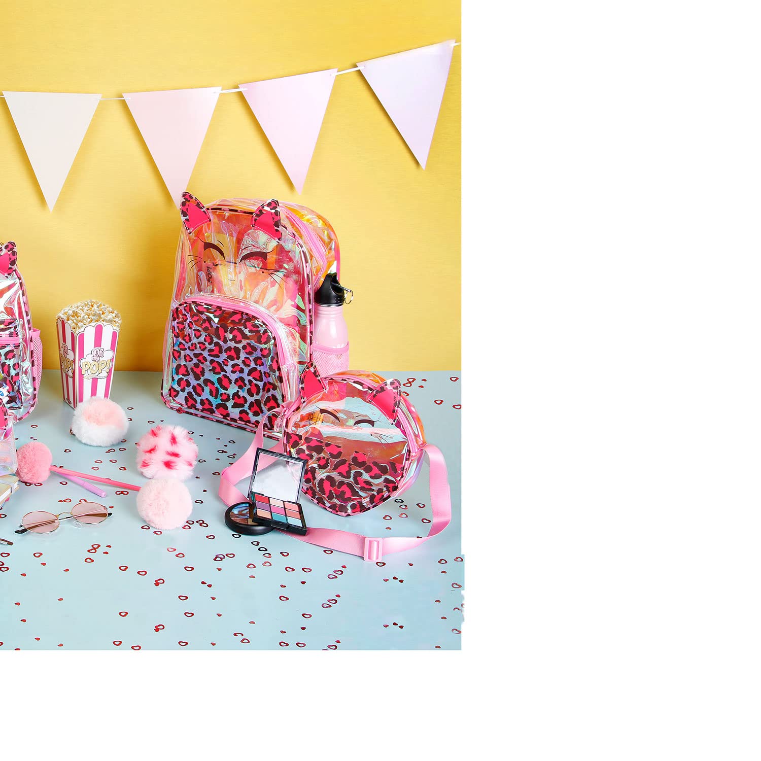 oh-my-pop-laser-feline-sac-dos-taille-m-brillant image 4