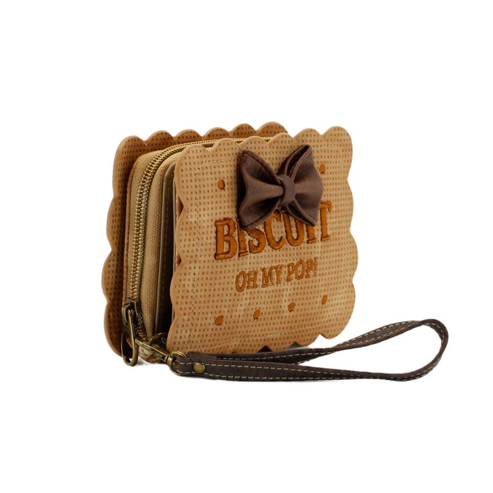 oh-my-pop-biscuit-petit-portefeuille-beige-8-cartes image 1