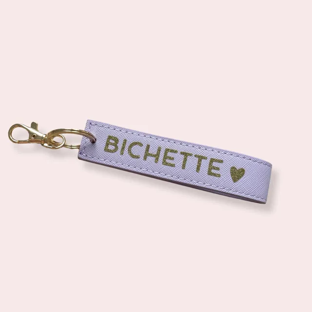 atelier-naholi-bichette-porte-cl-dragonne-simili-violet-13-cm image 1