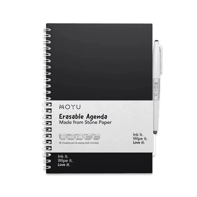 moyu-agendas-pitch-black-agenda-effa-able-a5-semainier-noir image 1