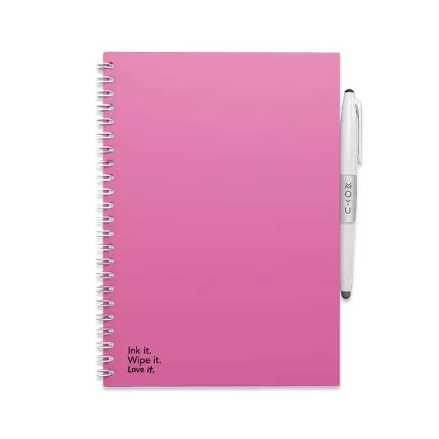 moyu-erasable-notebooks-passion-pink-carnet-effa-able-a5-papier-pierre image 1