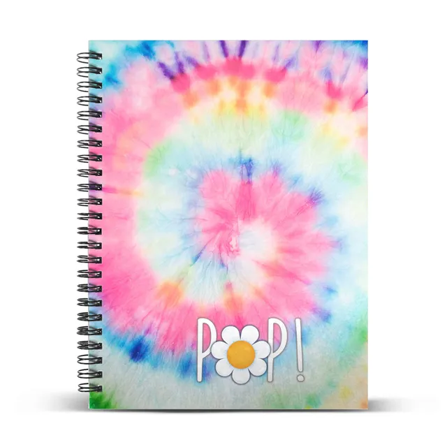 oh-my-pop-tie-dye-cahier-a4-quadrill-120-feuilles image 1