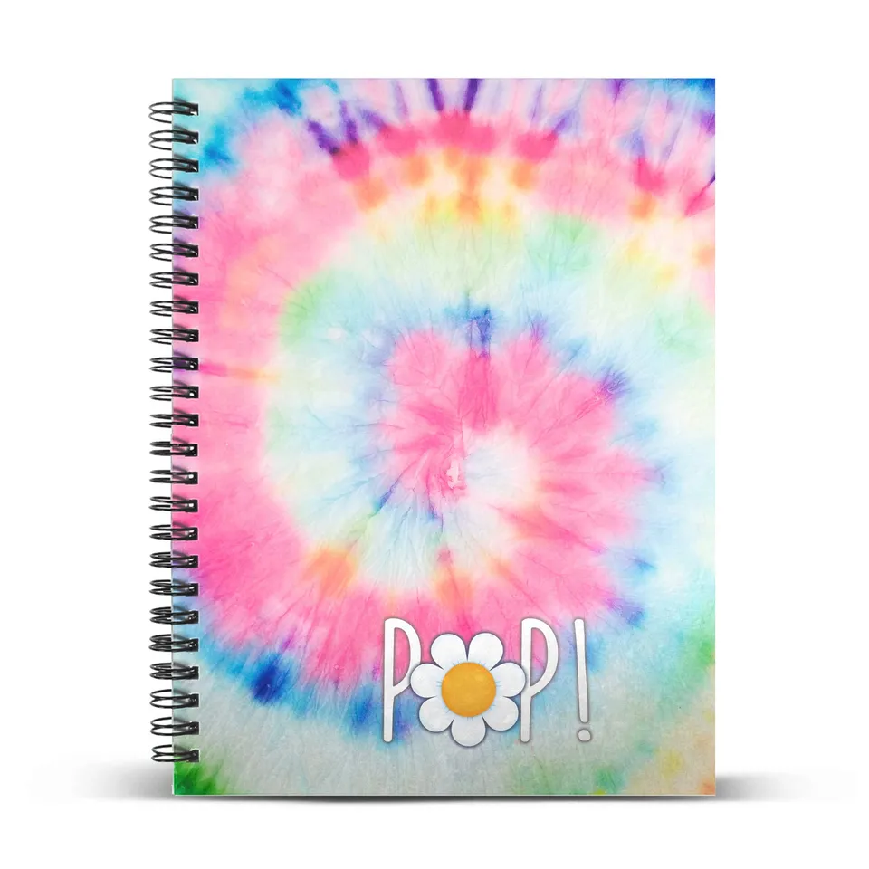 oh-my-pop-tie-dye-cahier-a4-quadrill-120-feuilles image 1