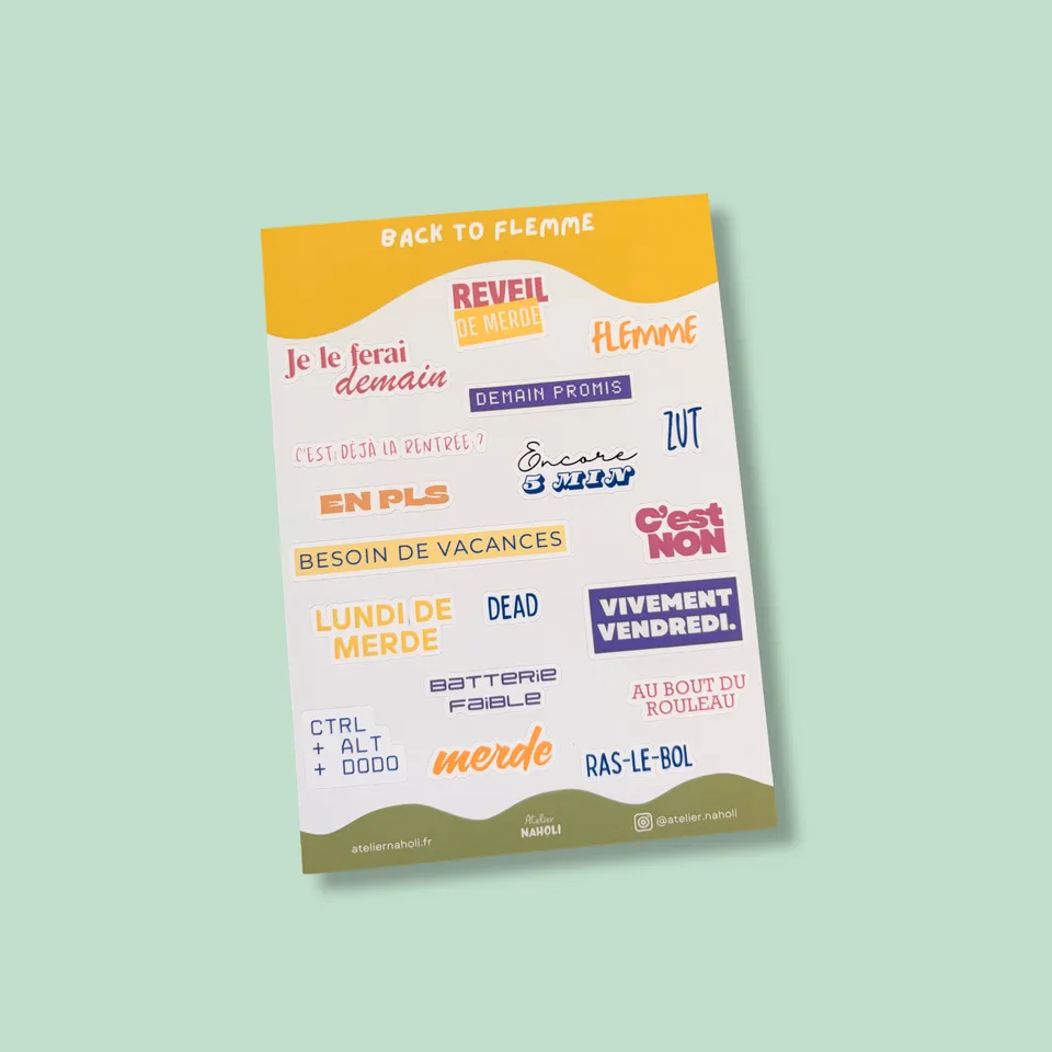 atelier-naholi-planche-stickers-back-to-flemme-a6-mat image 1