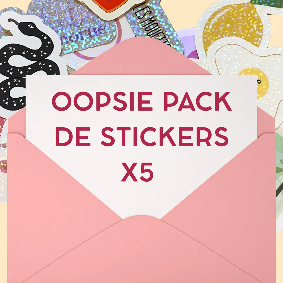 atelier-naholi-pack-stickers-oopsie-x5-stickers-imparfaits image 1