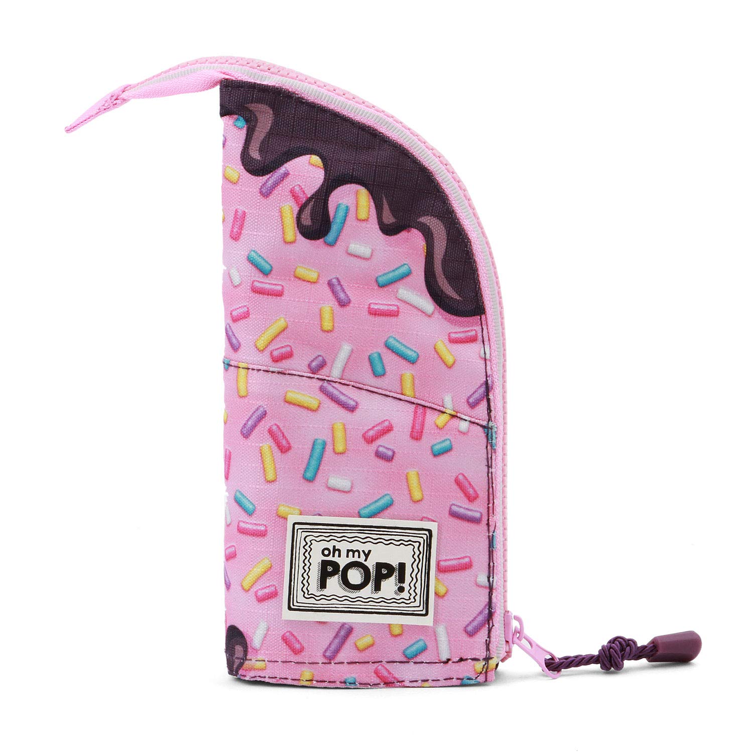 oh-my-pop-sprinkles-trousse-verticale-rose-porte-crayons image 2