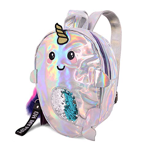 oh-my-pop-narval-body-sac-dos-petit-argent image 4