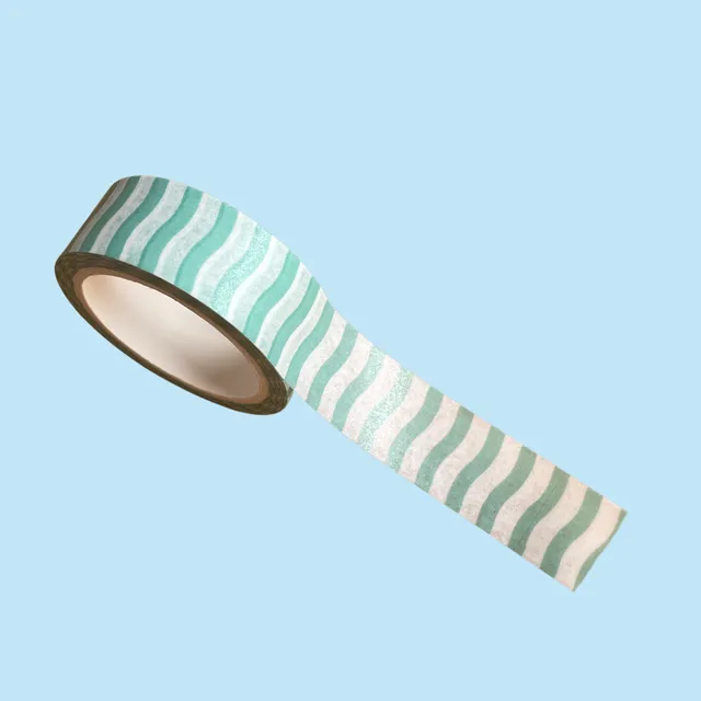 atelier-naholi-washi-tape-vagues-vertes-5-m image 1