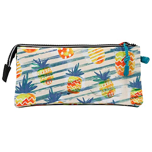 oh-my-pop-ananas-trousse-triple-jaune-23-cm image 6