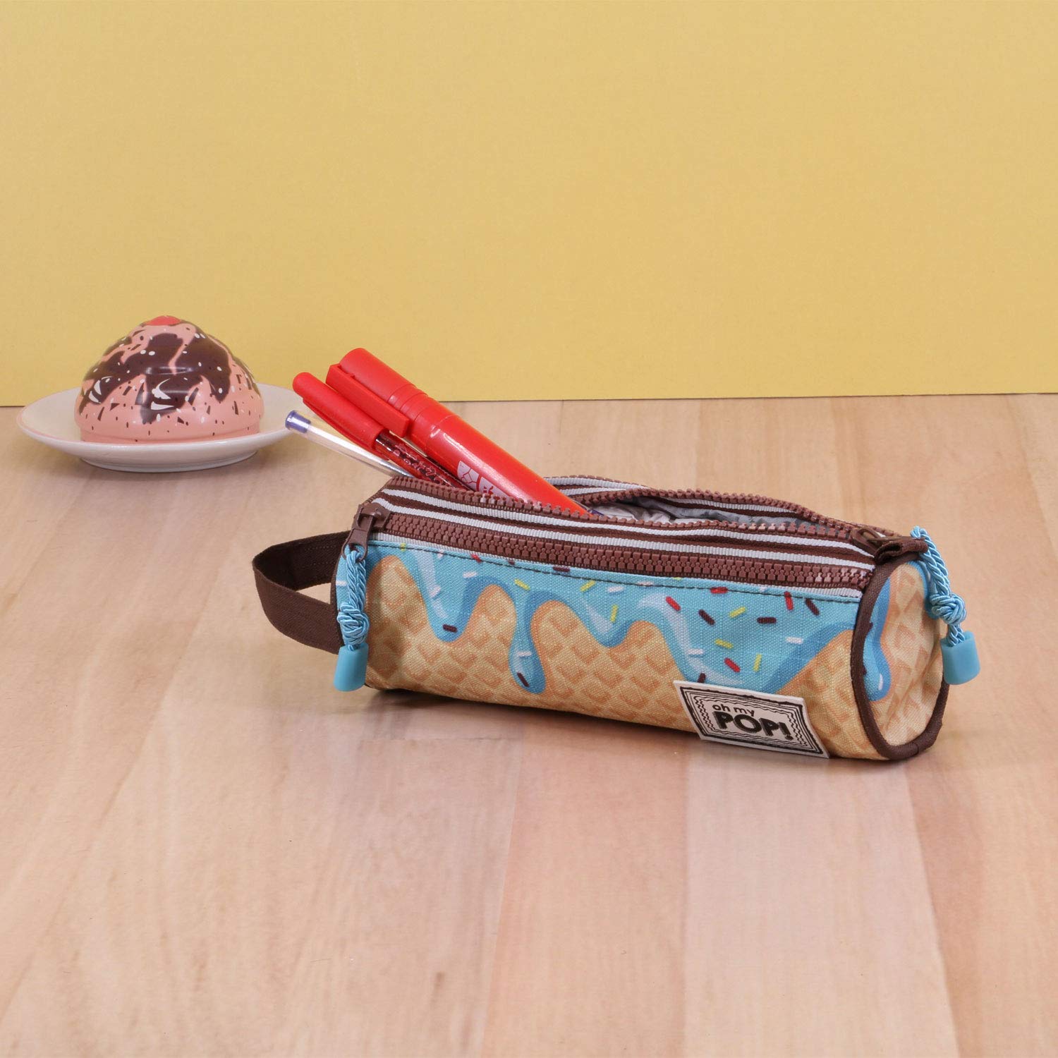oh-my-pop-ice-cream-trousse-cylindrique-triple-jaune-22-cm image 4