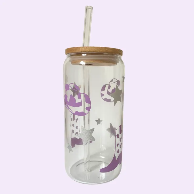 atelier-naholi-verre-cannette-cowgirl-500-ml-paille-verre image 1