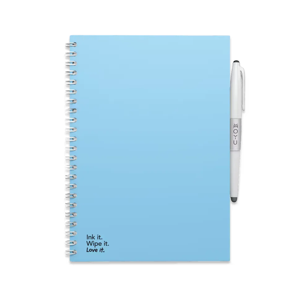 moyu-notebook-a5-sky-blue-carnet-effa-able-bleu image 1