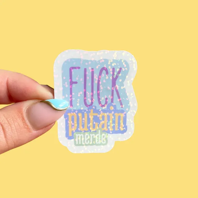 atelier-naholi-jolis-mots-sticker-humour-scintillant-4x5-cm image 1
