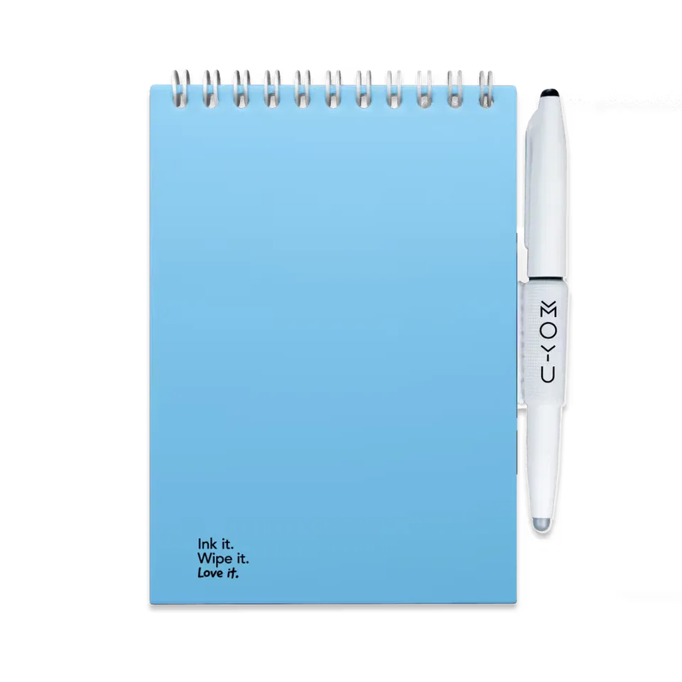 moyu-erasable-notebooks-a6-bloc-effa-able-bleu-ciel-papier-pierre image 1