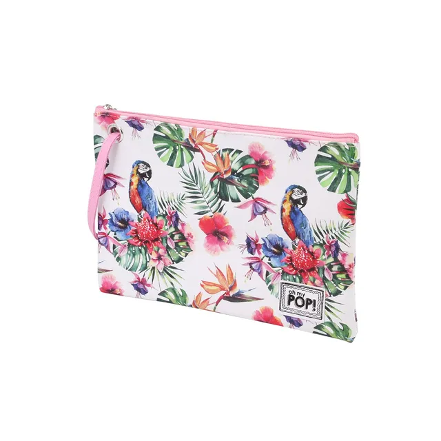 oh-my-pop-perroquet-trousse-de-toilette-sunny-blanche image 1