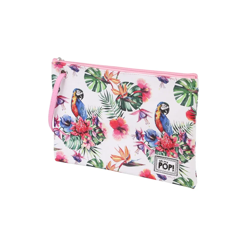oh-my-pop-perroquet-trousse-de-toilette-sunny-blanche image 1