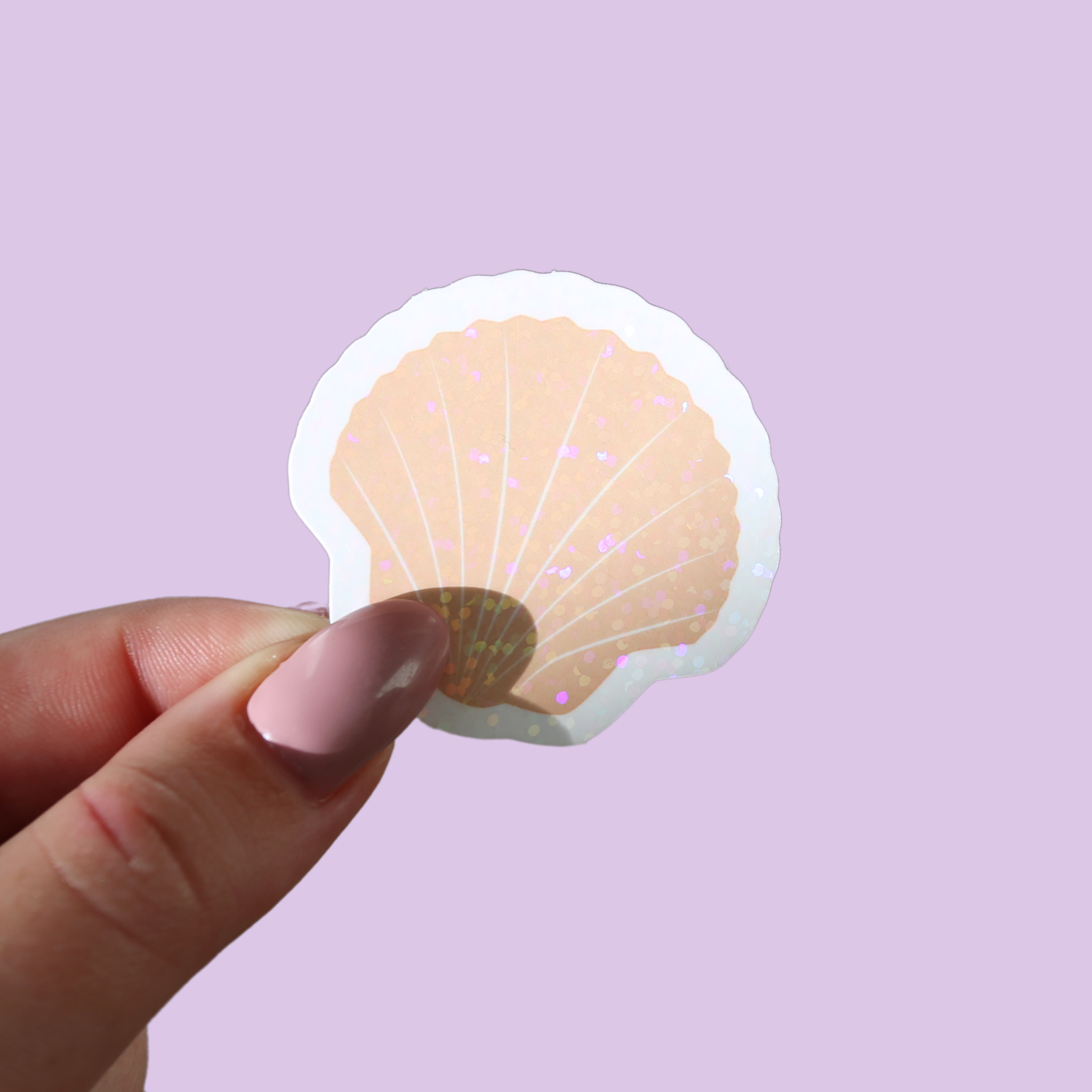 atelier-naholi-stickers-coquille-st-jacques-holographique-5-cm image 1