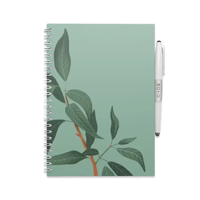 moyu-lovely-leaf-carnet-effa-able-a5-vintage image 1