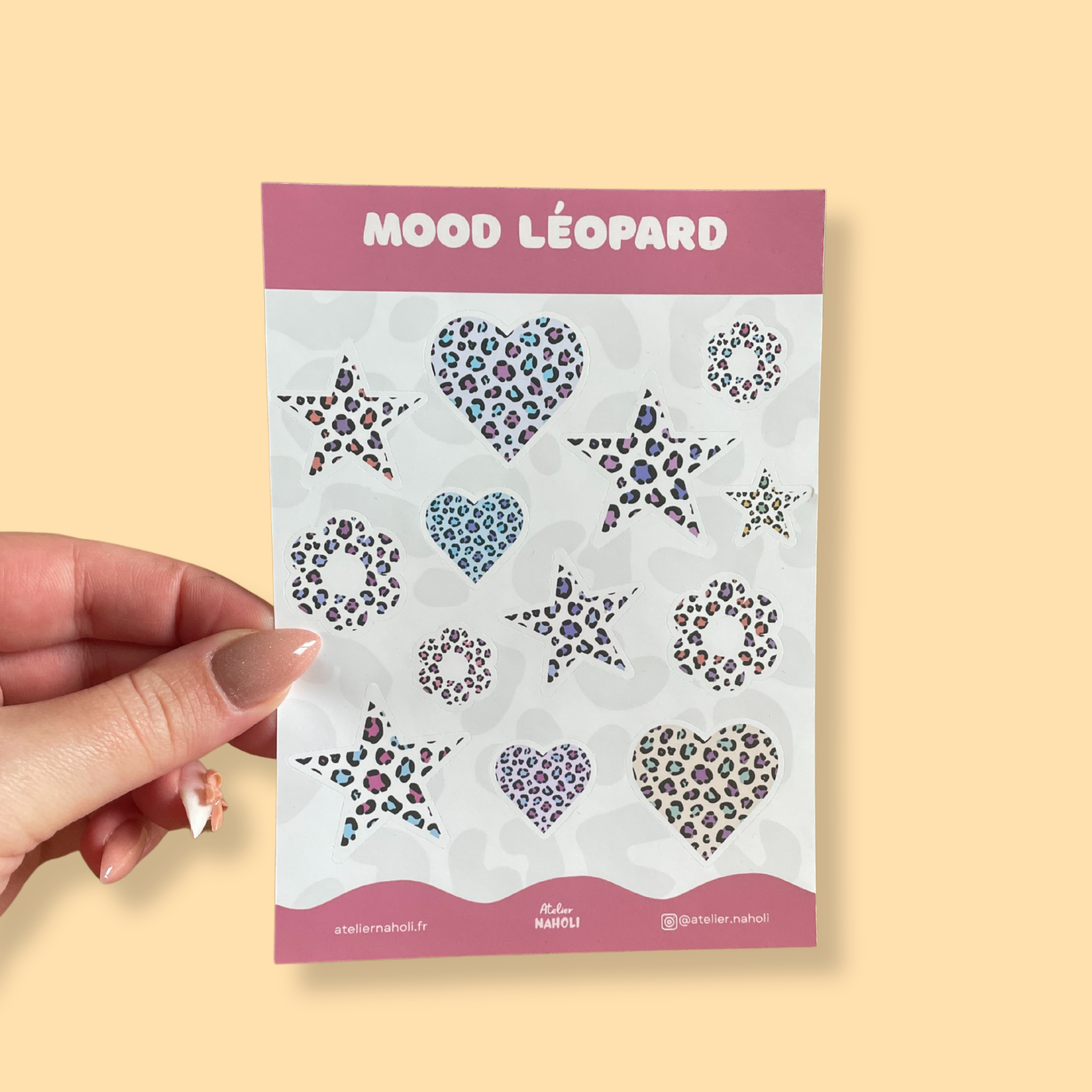 atelier-naholi-mood-l-opard-planche-stickers-a6-13 image 2
