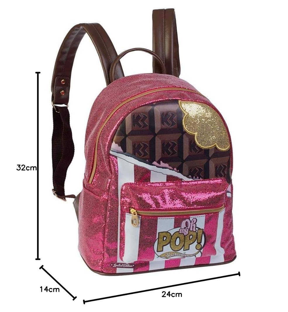 oh-my-pop-chocolat-sac-dos-enfant-marron image 3