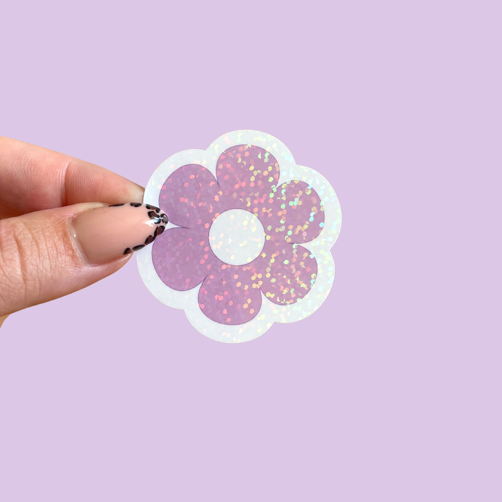 atelier-naholi-stickers-fleur-violette-holographique-4-69-cm image 1