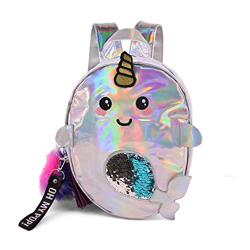 oh-my-pop-narval-body-sac-dos-petit-argent image 5