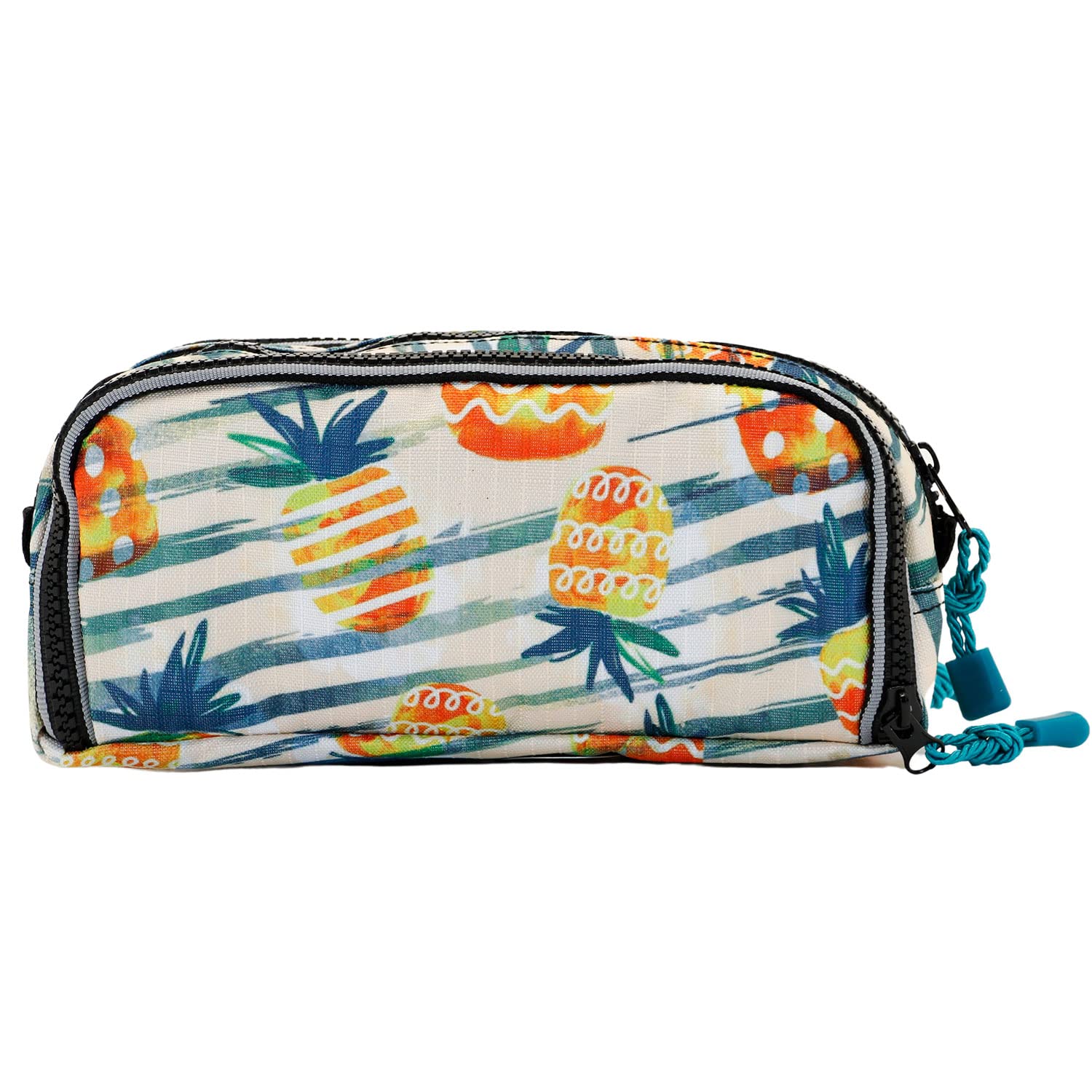 oh-my-pop-ananas-trousse-note-jaune-3-zips image 3